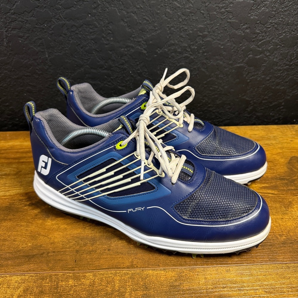 FootJoy Fury 51101 Blue Synthetic Golf Shoes Mens 10.5 W Wide